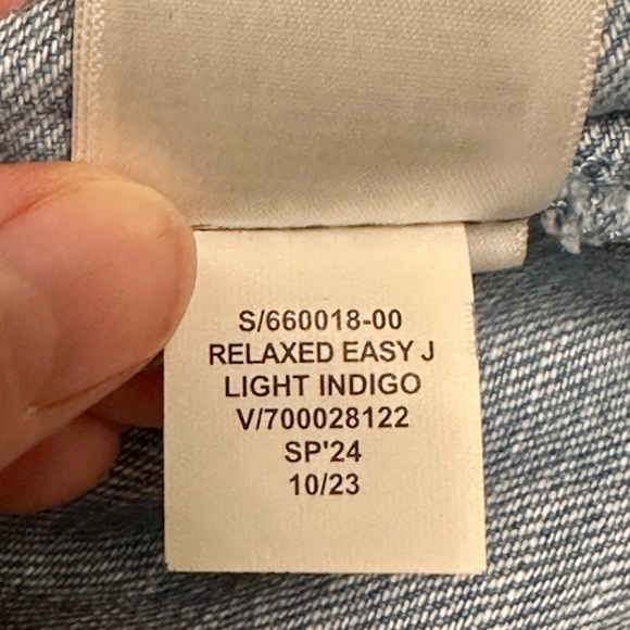 Women’s GAP Mid Rise Easy Denim Utility Jeans in Light Indigo Sz XL - Picture 7 of 7